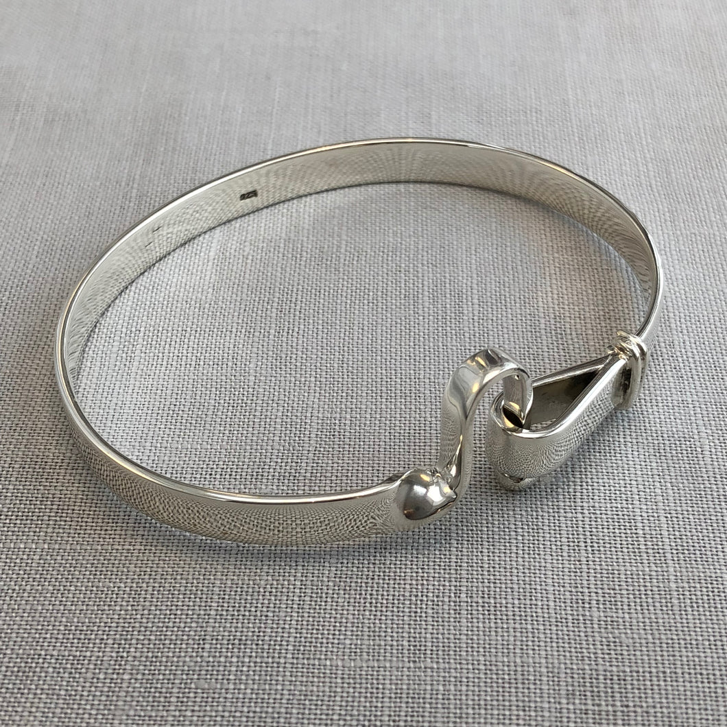 Beautiful Sterling Silver Jewellery by SilverTwig: Silver Clasp Bangle